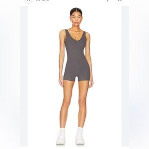 Varley let’s go Juni all in one romper in blackened pearl stretch casual S NWOT